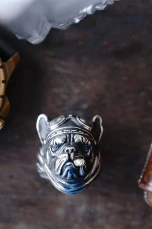 Raven Studio (silver jewelry) - Original Exclusive Design "Flying Tiger" Bulldog Ring Original