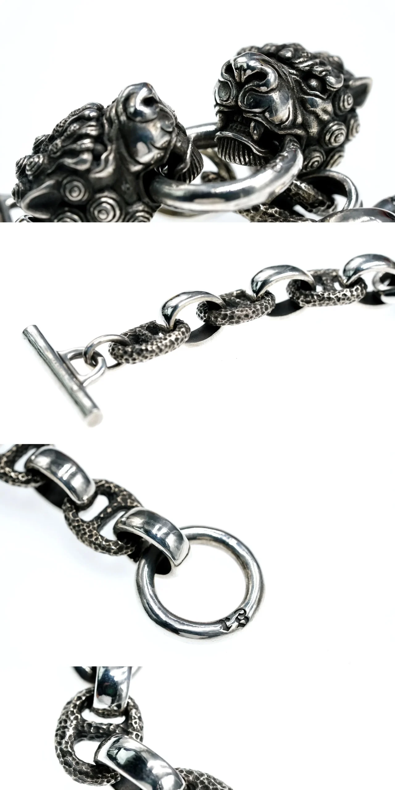 Raven Studio (Silver Jewelry) – Original Exclusive Design Wolf Head Bracelet Sterling Silver Artisan Bracelet | Original Design - Image 9