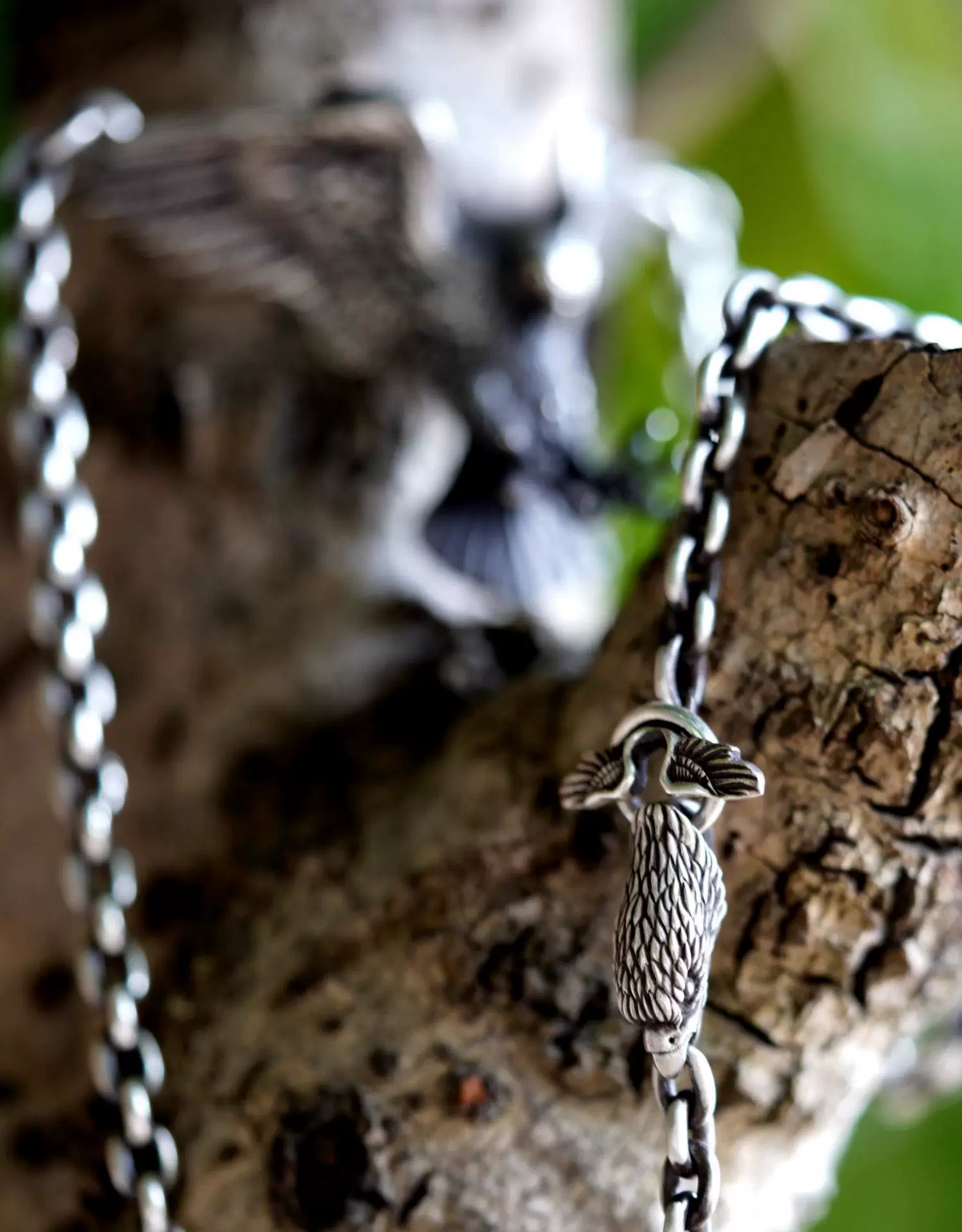 Raven Studio (Silver Jewelry) – Original Exclusive Falcon Head Pendant Necklace Handcrafted Sterling Silver Jewelry | Original Design - Image 6