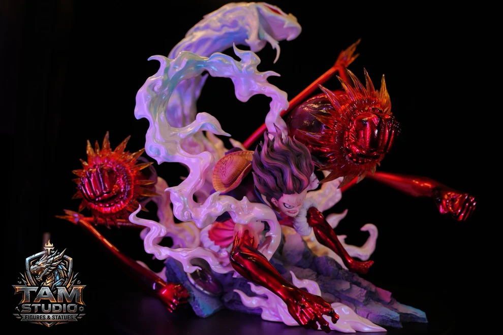 ONE PIECE – Gear 4 Snakeman Luffy 1/6 Scale Statue – TAM Studio Limited Edition Resin Diorama Collectible (168 PCS Worldwide) - Image 7
