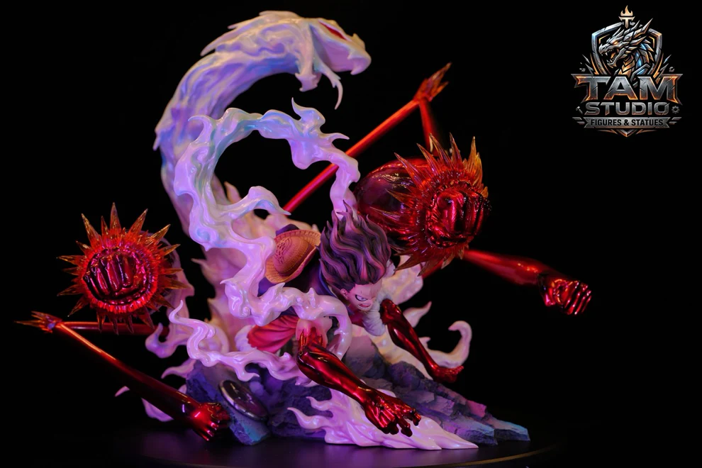 ONE PIECE – Gear 4 Snakeman Luffy 1/6 Scale Statue – TAM Studio Limited Edition Resin Diorama Collectible (168 PCS Worldwide) - Image 8