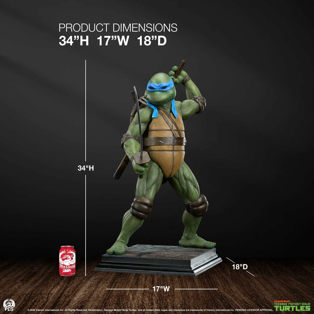 Premium Collectibles Studio – Teenage Mutant Ninja Turtles (1990) 1/2 Scale Leonardo Statue (Licensed) - Image 23