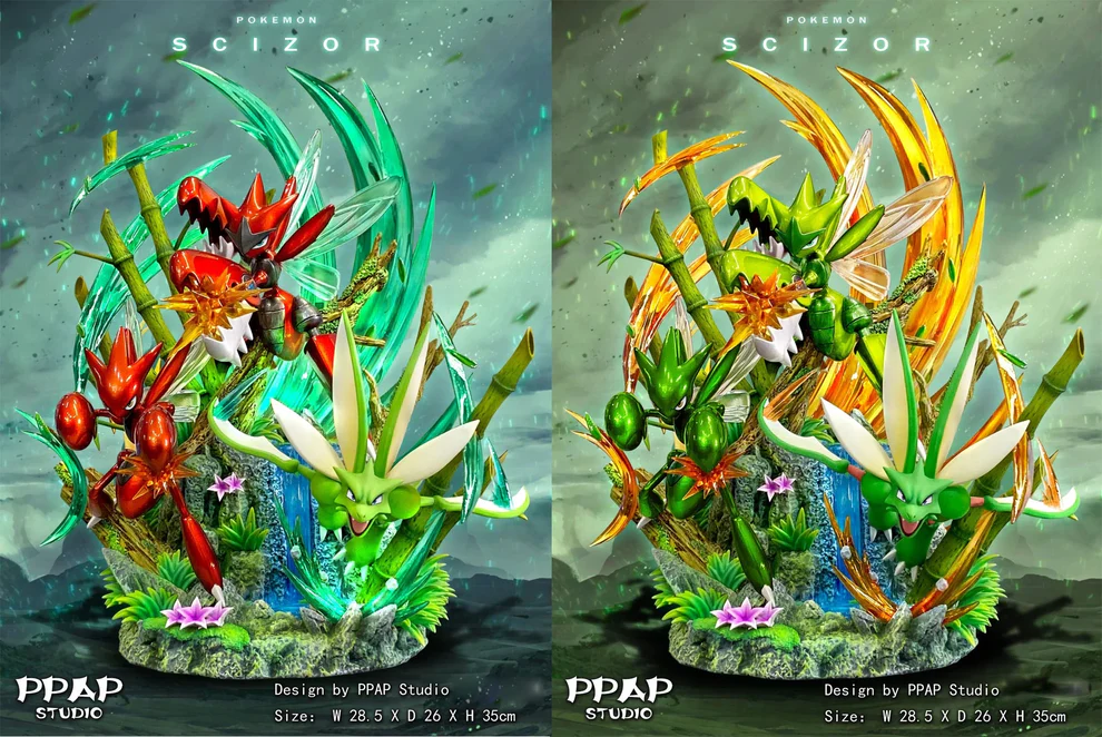 Pokémon – Scyther & Scizor Evolution Line GK Statue – PPAP Studio - Image 7