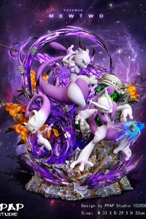 Pokémon – Mewtwo Evolution Trio Statue (Mewtwo / Mega Mewtwo X / Mega Mewtwo Y) – PPAP Studio Limited Edition GK Collectible