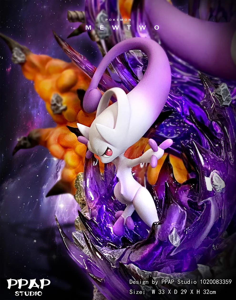 Pokémon – Mewtwo Evolution Trio Statue (Mewtwo / Mega Mewtwo X / Mega Mewtwo Y) – PPAP Studio Limited Edition GK Collectible - Image 4