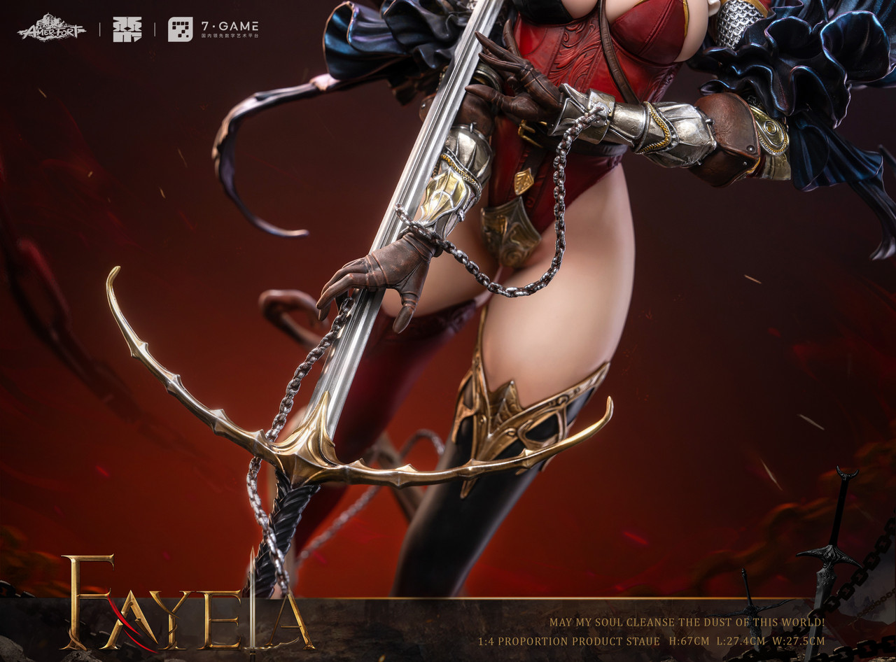 PiJi Studio Sacrificial Knight Fayela 1/4 Scale Dark Fantasy Statue |  AmerFort Original IP Gothic Armor Collectible with Gem & Metal Finish -  TopGKStore