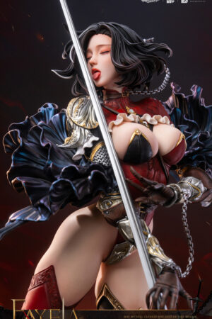 Alternative view of PiJi Studio Sacrificial Knight Fayela 1/4 Scale Dark Fantasy Statue | AmerFort Original IP Gothic Armor Collectible with Gem & Metal Finish