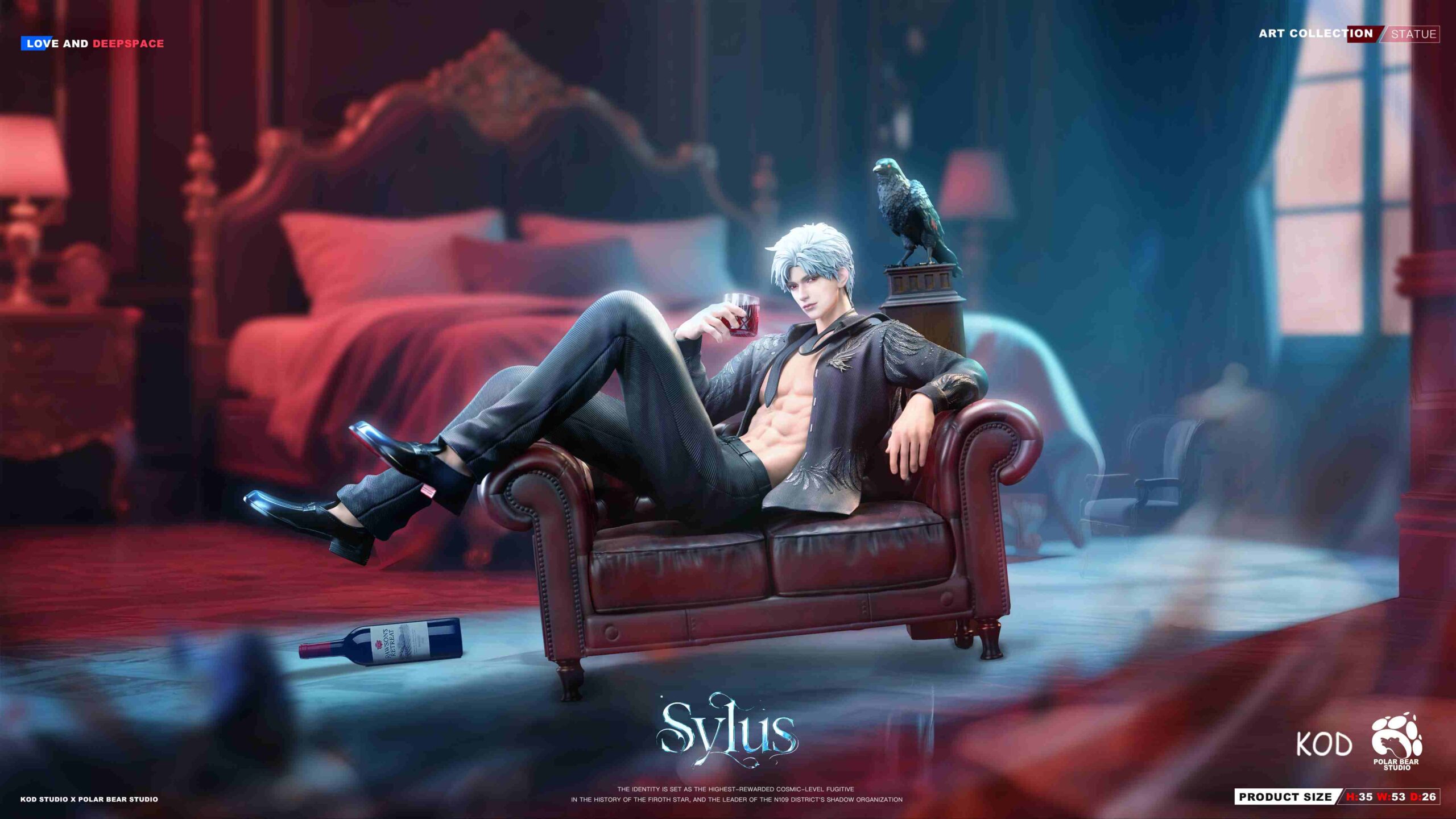 Polar Bear Studio × KOD Studio – Sylus Love and Deepspace 1/4 Scale TOPGK Resin Statue