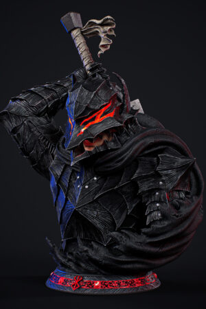Alternative view of Berserk – Guts Berserker Armor 1/1 Scale Bust Version B (Helmet Edition) – Vlad Studio Life-Size Premium Statue