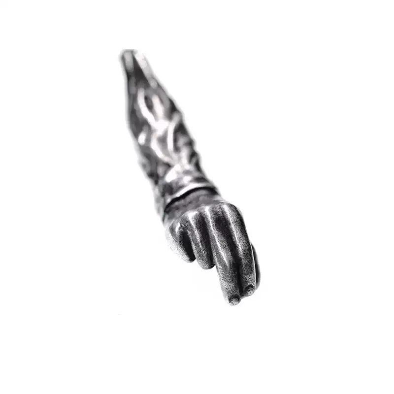 Raven Studio (silver jewelry) - Hippie Flower Child Spring Cigarette Clip Pendant Original - Image 3