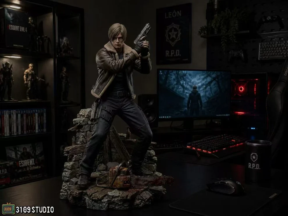 Resident Evil 4 – Leon S. Kennedy 1/4 Scale Statue – 3109 Studio - Image 5