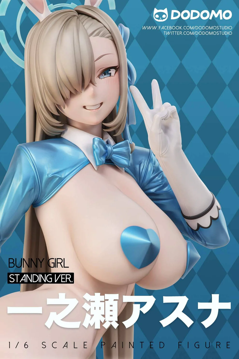 Blue Archive – Ichinose Asuna Reverse Bunny Girl Standing Ver. 1/6 Scale Statue – Dodomo Studio - Image 7