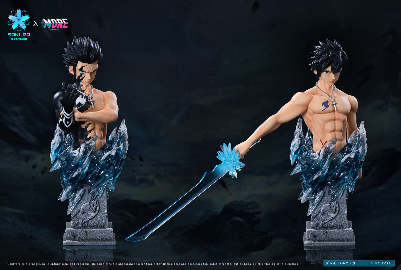 Sakura Studio × More Studio – Gray Fullbuster with LED Fairy Tail 16 Scale Resin Statue