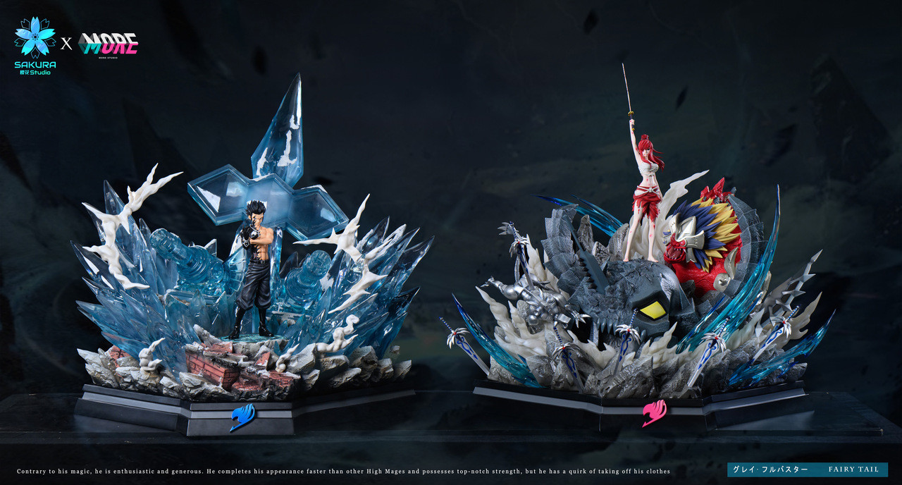 Sakura Studio × More Studio – Gray Fullbuster with LED Fairy Tail 16 Scale Resin Statue