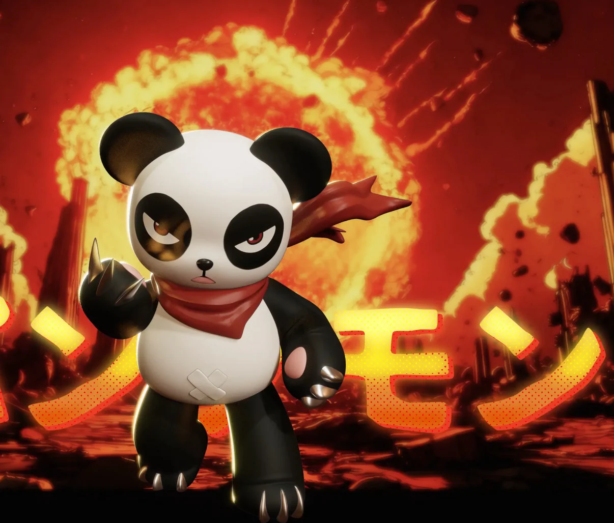 GANK Studio – Pandamon Digimon Resin Figure Collectible