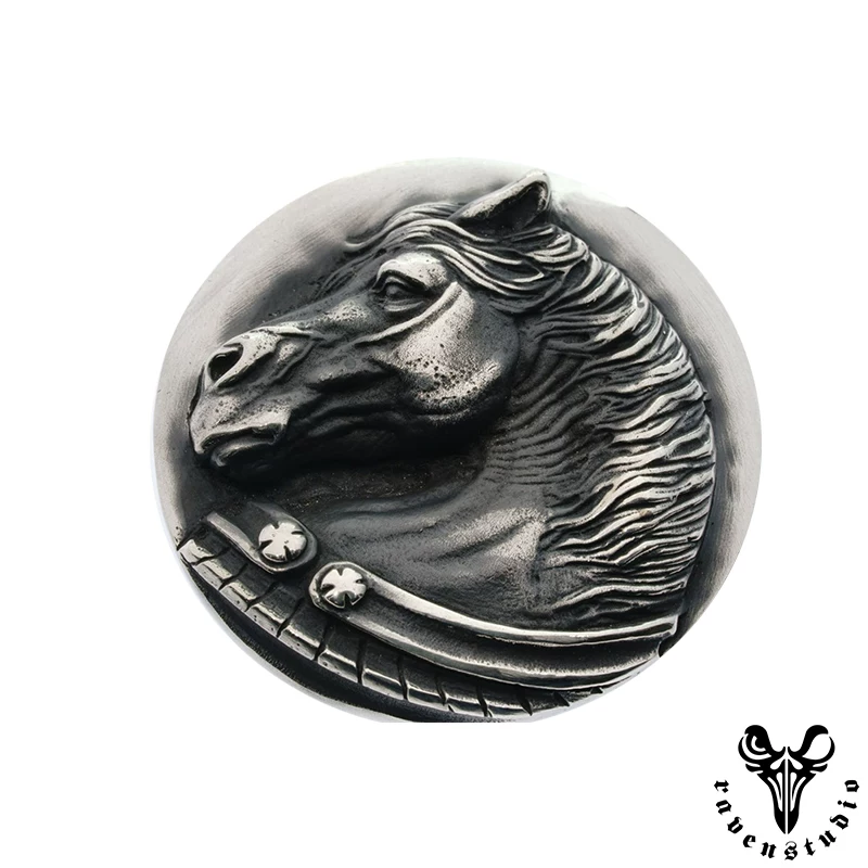 Raven Studio (silver jewelry) - Exclusive Horse Brand "Swift Success" Leather Wallet Buckle Original