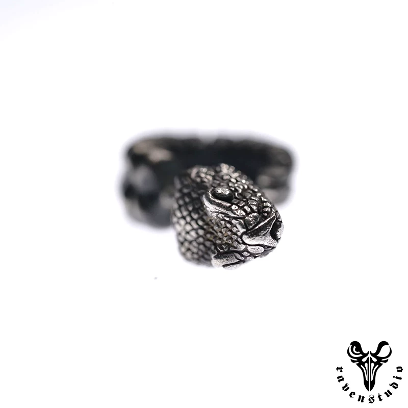 Raven Studio (silver jewelry) - Exclusive Design "Danger Signal" Rattlesnake Earrings Original - Image 8