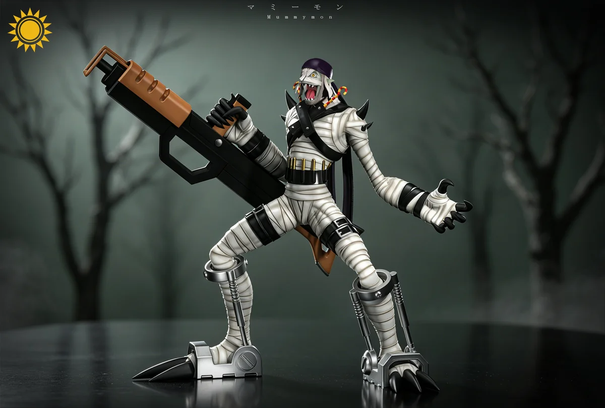 TaiYangMoWan Studio – Mummymon & Arukenimon Digimon TOPGK Resin Statue Set
