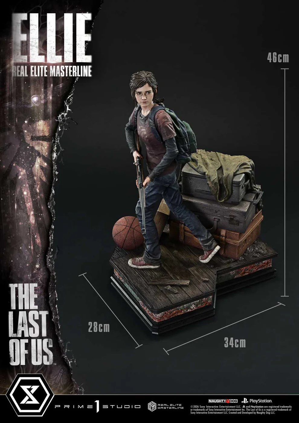 The Last of Us Part I – Ellie Williams 14 Scale Statue – Prime 1 Studio Real Elite Masterline