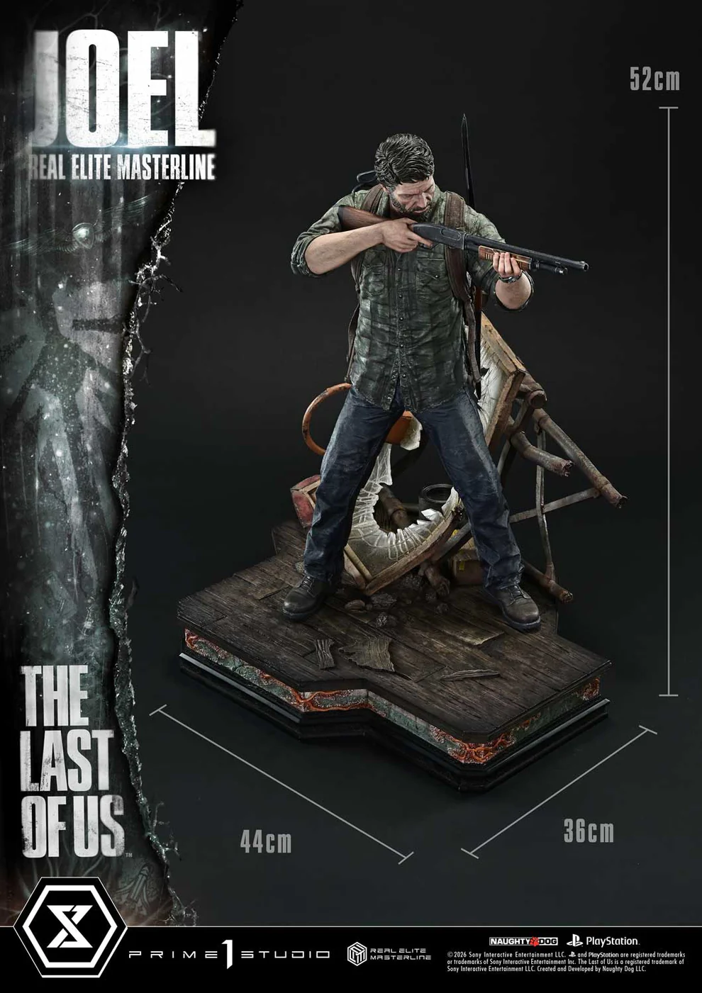 The Last of Us Part I – Joel Miller 1/4 Scale Statue – Prime 1 Studio Real Elite Masterline - Image 3