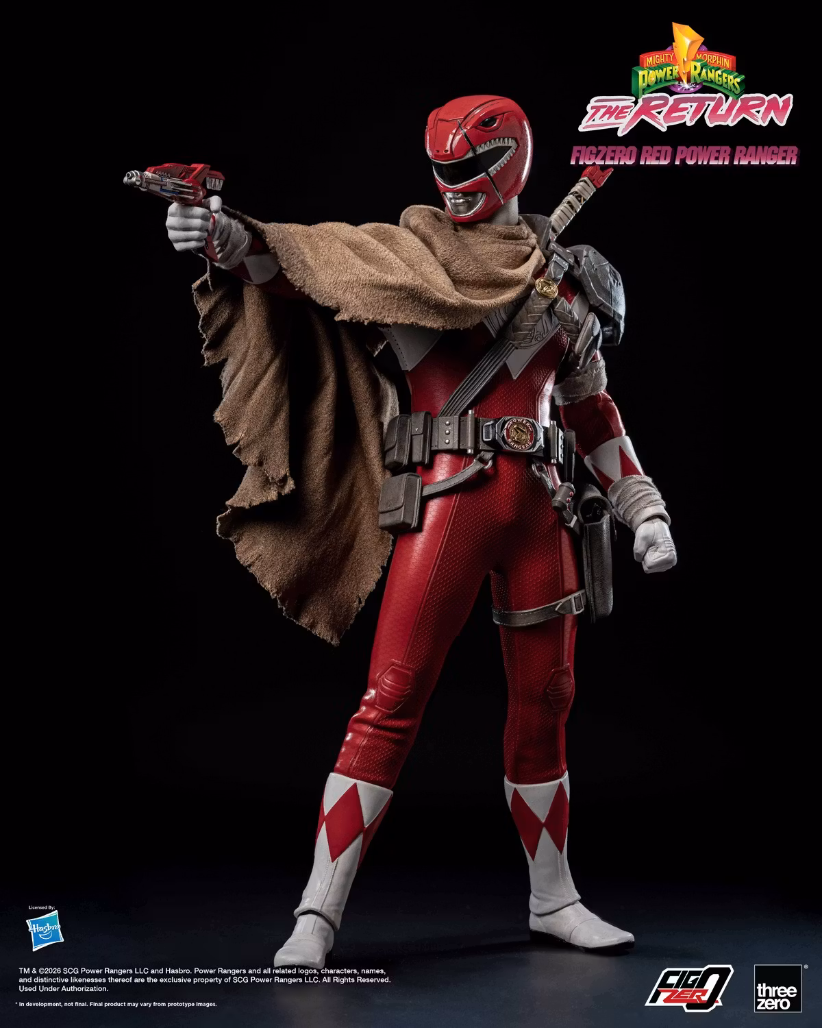 Threezero - Mighty Morphin Power Rangers The Return FigZero 16 Red Power Ranger 3Z10200W0 (Licensed)