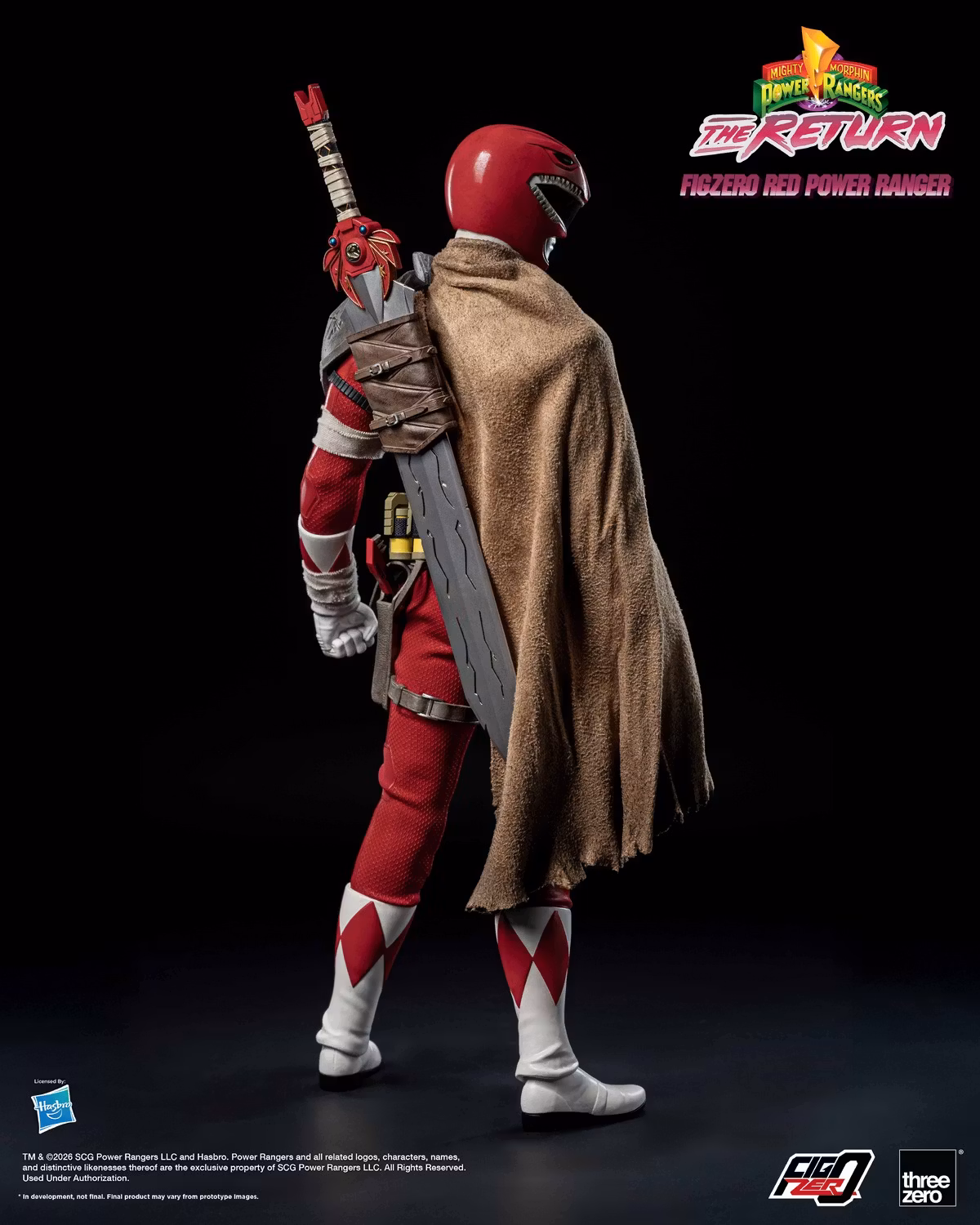 Threezero - Mighty Morphin Power Rangers The Return FigZero 16 Red Power Ranger 3Z10200W0 (Licensed)