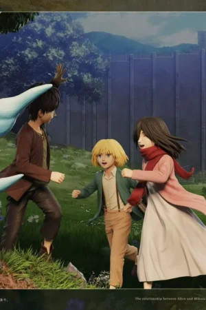 Alternative view of Attack on Titan – Childhood Trio Scene Statue – Freedom Studio