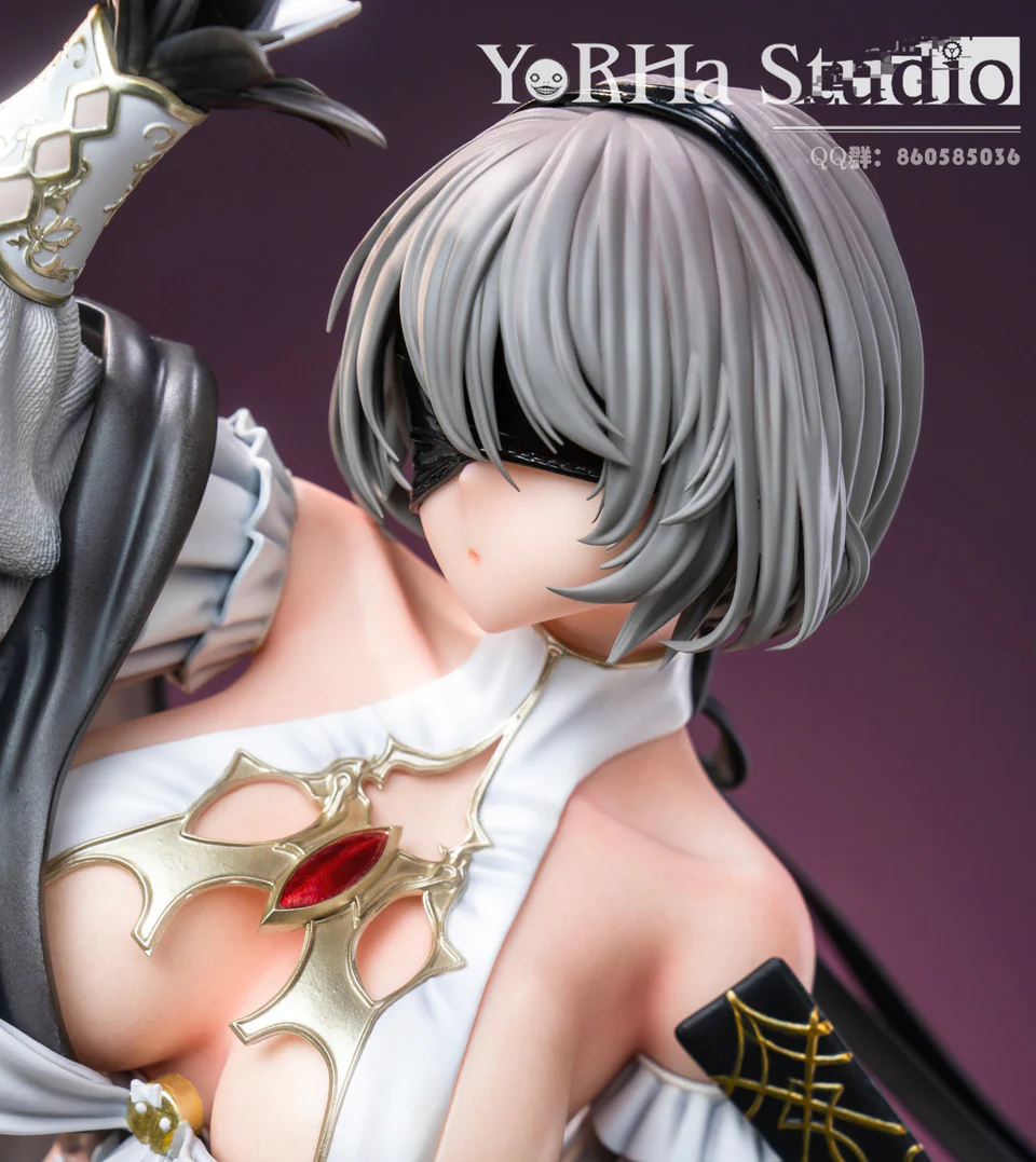 NieR: Automata – YoRHa No.2 Type B (2B) Witch Fantasy Ver. 1/4 Scale Statue – YoRHa Studio - Image 6