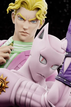 Alternative view of JoJo’s Bizarre Adventure – Yoshikage Kira & Killer Queen 1/6 & 1/4 Scale Statue – Player 1 Studio