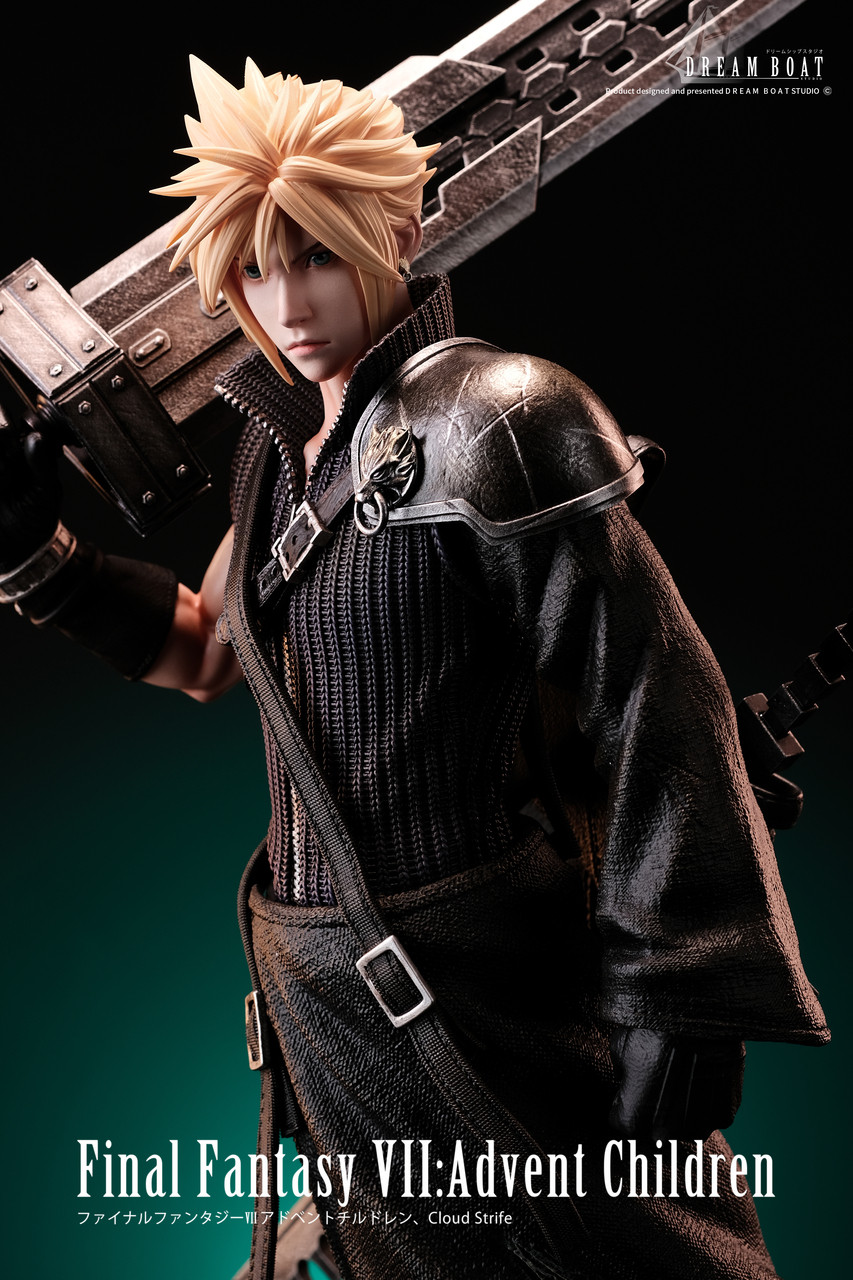 Final Fantasy VII Advent Children – Cloud Strife 1/4 Scale Statue EX Edition with Fenrir Motorcycle – Dream Boat Studio Premium Diorama