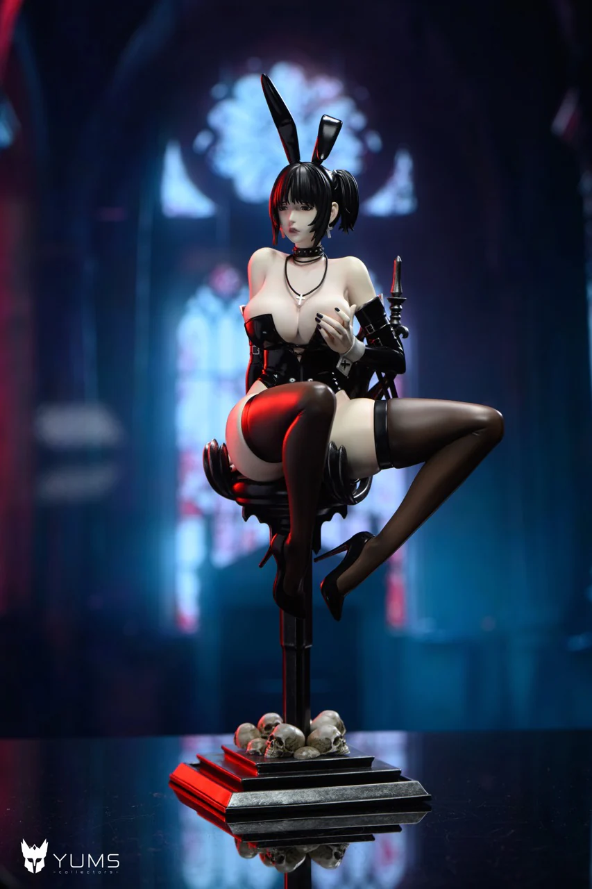 YUMS-Collectors Studio – Mikasa Ackerman Gothic Bunny Girl Attack on Titan 1/6 Scale Statue - Image 11