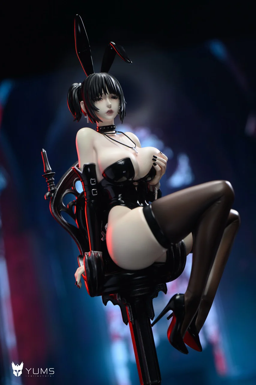 YUMS-Collectors Studio – Mikasa Ackerman Gothic Bunny Girl Attack on Titan 1/6 Scale Statue - Image 14
