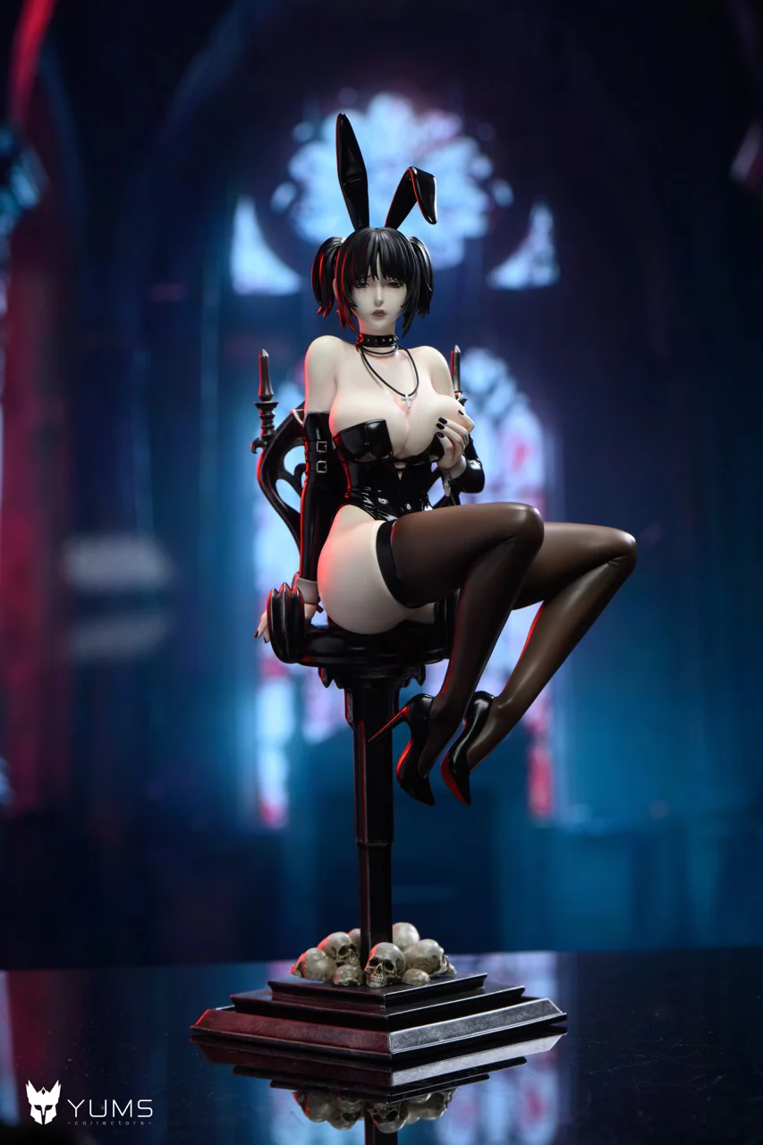 YUMS-Collectors Studio – Mikasa Ackerman Gothic Bunny Girl Attack on Titan 1/6 Scale Statue - Image 5