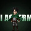 Yz Studio × Power Studio – Levi Ackerman Attack on Titan WCF Mini Figure