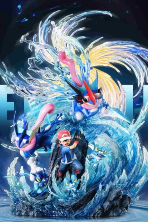 Pokémon – Ash & Greninja Bond Evolution Diorama Statue – Fantasy Studio