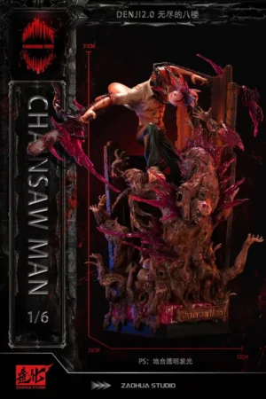 Alternative view of Chainsaw Man – Denji 1/6 Scale Statue – Zao Hua Studio