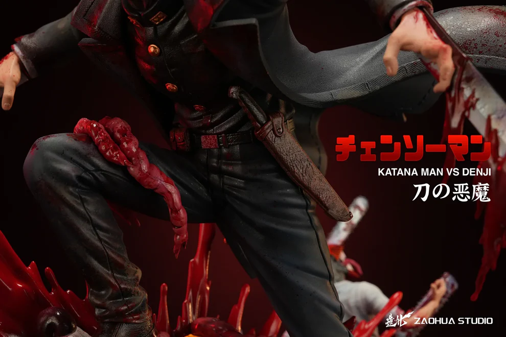 Chainsaw Man – Katana Man VS Denji 1/6 Scale Statue – Zao Hua Studio - Image 2