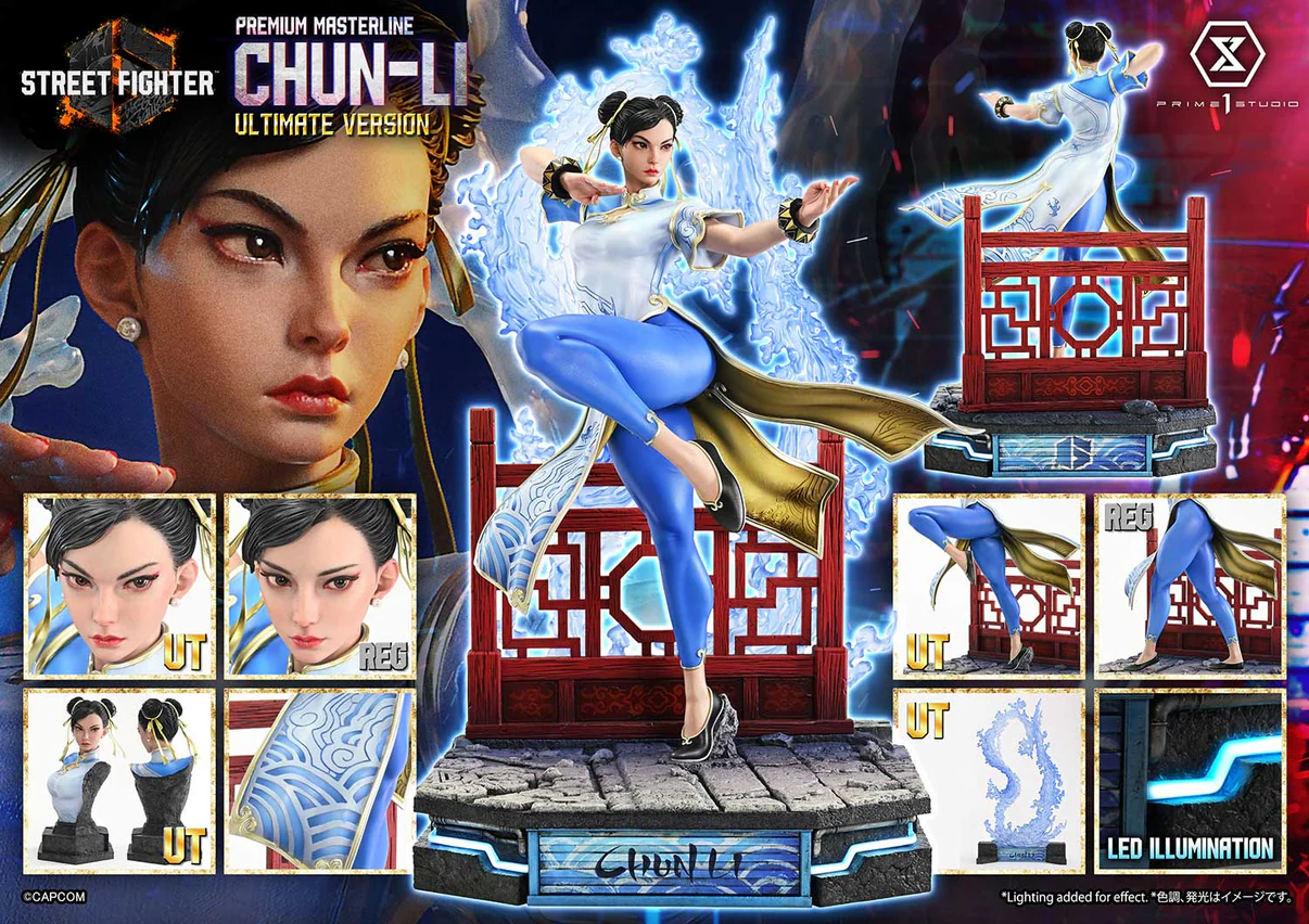 Prime 1 Studio – Premium Masterline Chun-Li 1/4 Scale Statue Street Fighter 6 Licensed Premium Collectible - Image 8