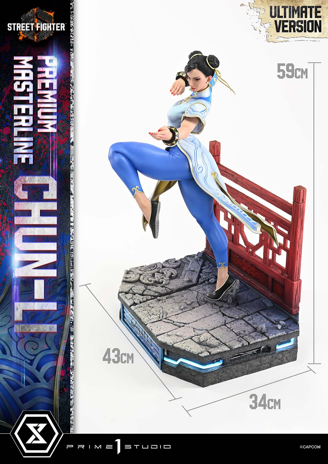 Prime 1 Studio – Premium Masterline Chun-Li 1/4 Scale Statue Street Fighter 6 Licensed Premium Collectible - Image 11