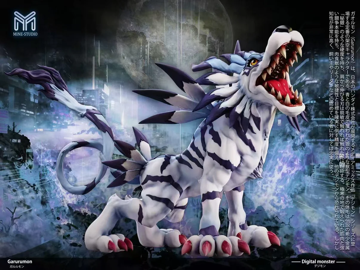 MINE Studio – Mature Series #01 Garurumon Digimon Resin Statue Collection - Image 10