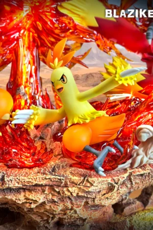 Alternative view of Pokémon – Blaziken Evolution Line LED 1/6 Scale Statue – PPAP Studio
