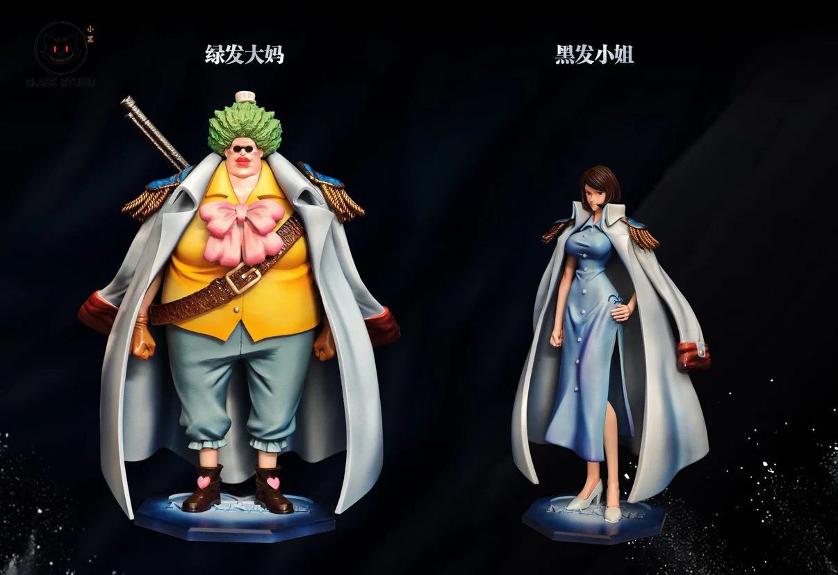 Black Studio – High Ranking Marines One Piece Dual Character Marine Officer Resin Statue Set - Image 3