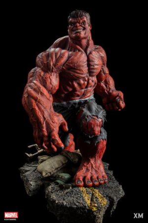 Marvel Red Hulk 1/4 Scale Premium Statue – XM Studios Limited Edition Collectible Diorama
