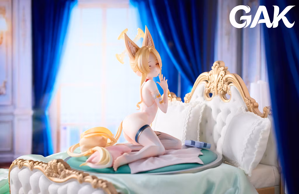 GAK Studio – Sorasaki Hina Cat Pajamas × Yurizono Seia “A Good Book” Blue Archive | 1/6 Scale Resin Statue - Image 4