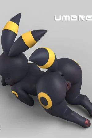 Umbreon Pokémon 1/1 Scale High-End Furry Silicone Sex Doll - Lupacol Studio