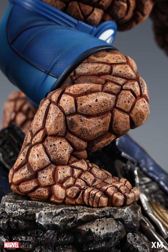 Marvel Fantastic Four The Thing 1/4 Scale Statue – XM Studios Limited Edition Premium Collectible Diorama - Image 3