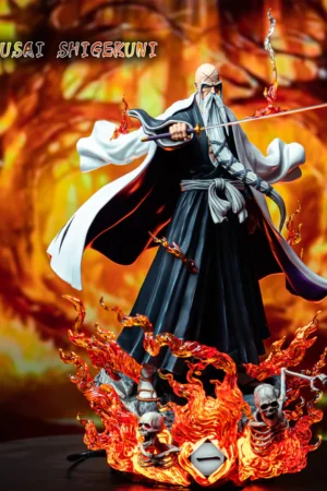 BLEACH – Yamamoto Genryusai Shigekuni “Ryujin Jakka” 1/6 Scale LED Statue – Niren × Immortal War Studio