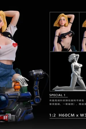 Alternative view of 1/2 Android 18 “Lazuli” Resin Statue (Dragon Ball) - Hyperspace Studio