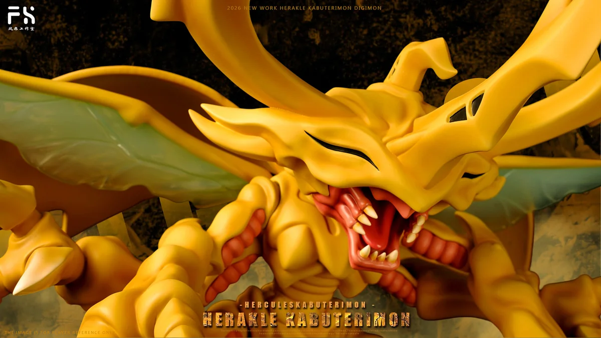 FH Studio – HerculesKabuterimon Digimon Resin Statue (Small Scale) - Image 6