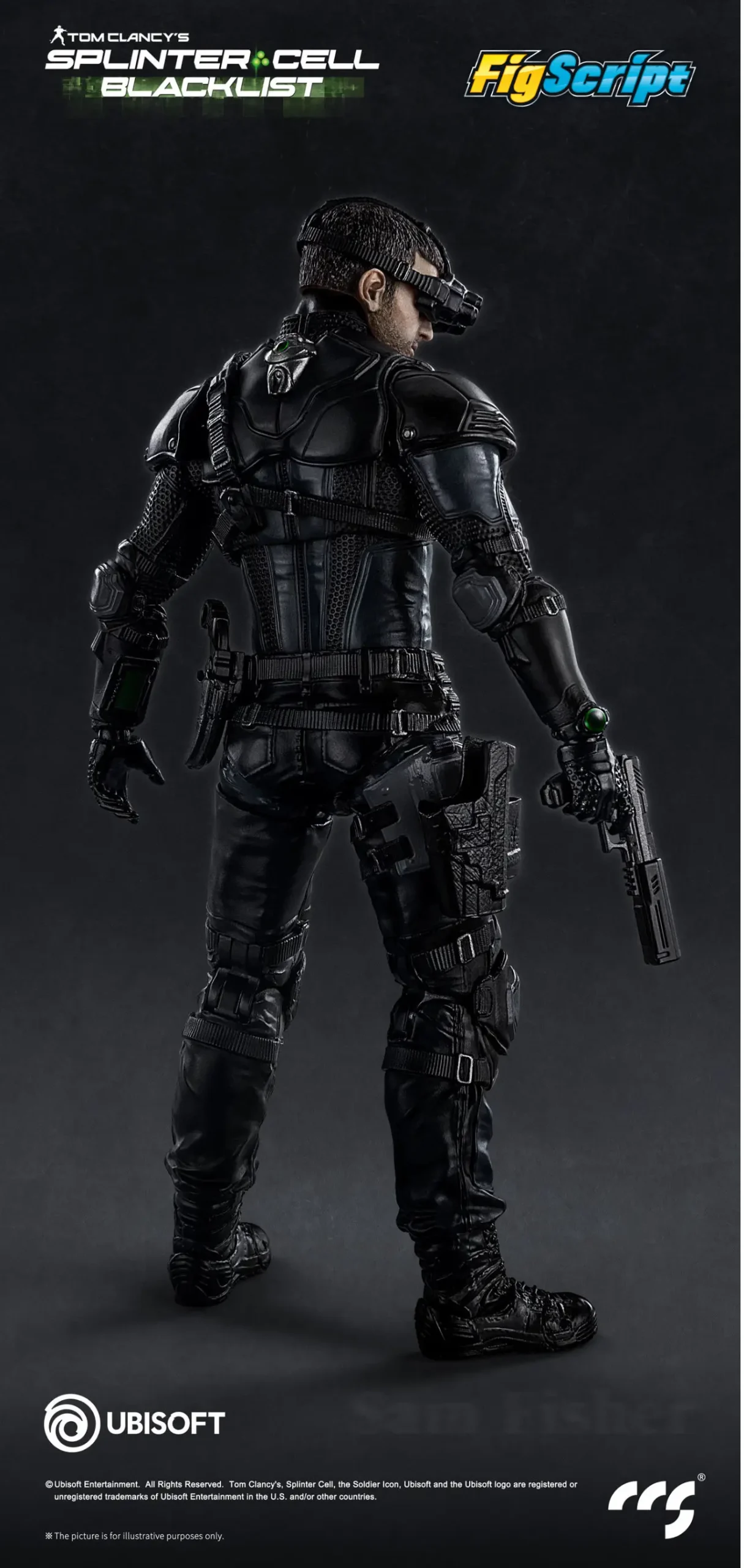 CCSTOYS – FigScript Series Sam Fisher Splinter Cell | 1/12 Scale Action Figure - Image 4